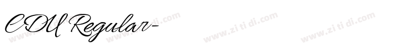 CDU Regular字体转换